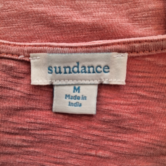 Sundance Friends Always Tunic Pink Embroidered Cotton Floral Raw Edge szM - Picture 11 of 11